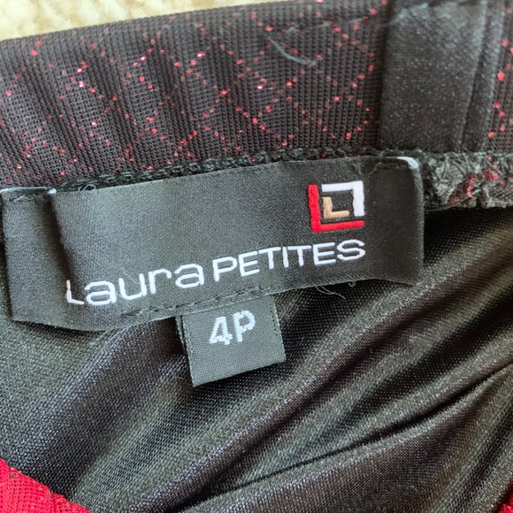 Laura P. Formal/Prom , Burgundy,Mini Dress,Size 4P - Picture 7 of 7